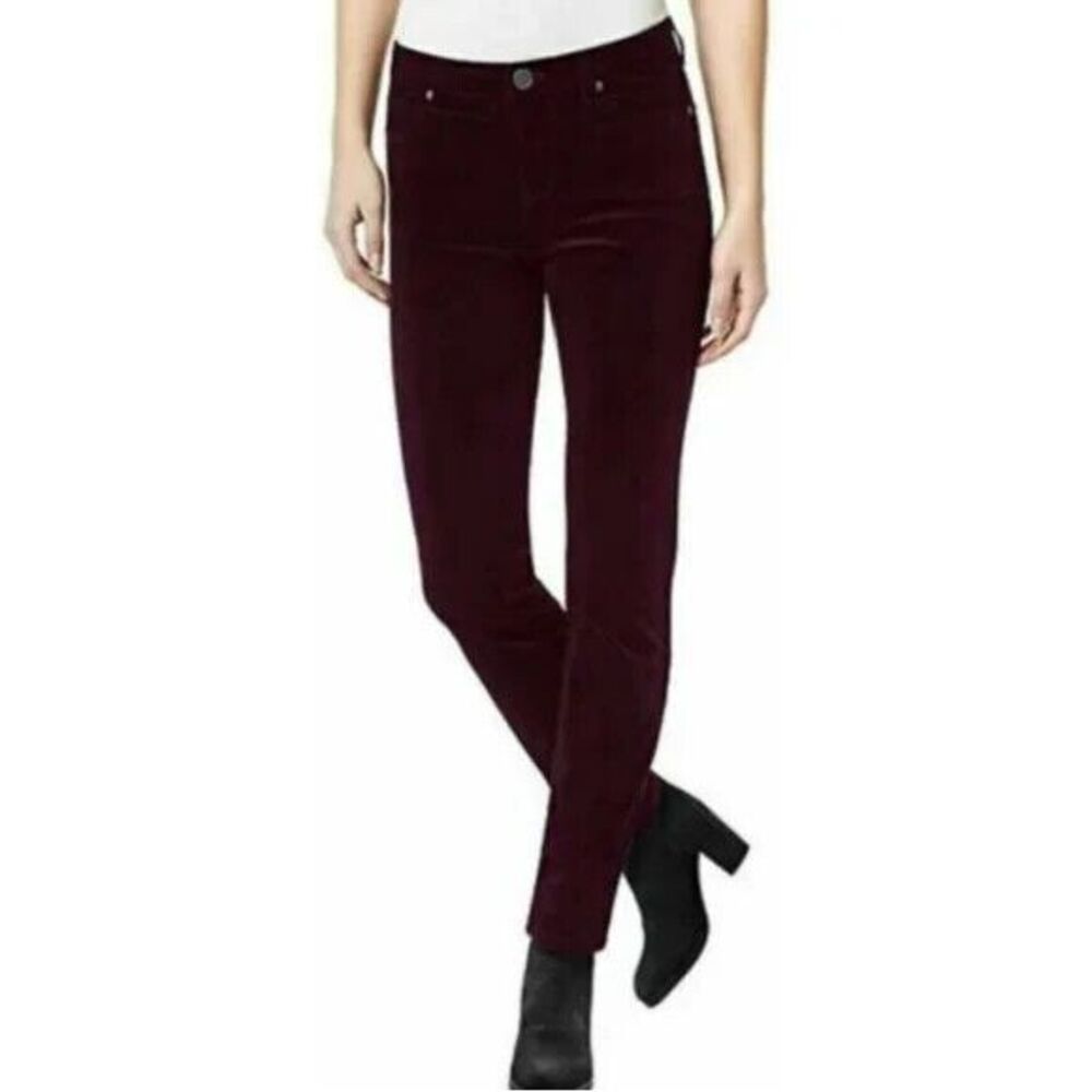 Buffalo David Bitton‎ Women's Icon Slim and Sculpt Mid-Rise Corduroy Pants 8/29